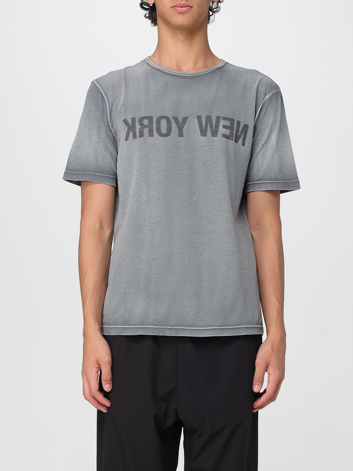 Helmut Lang Garment-dyed New York Tee In Gray
