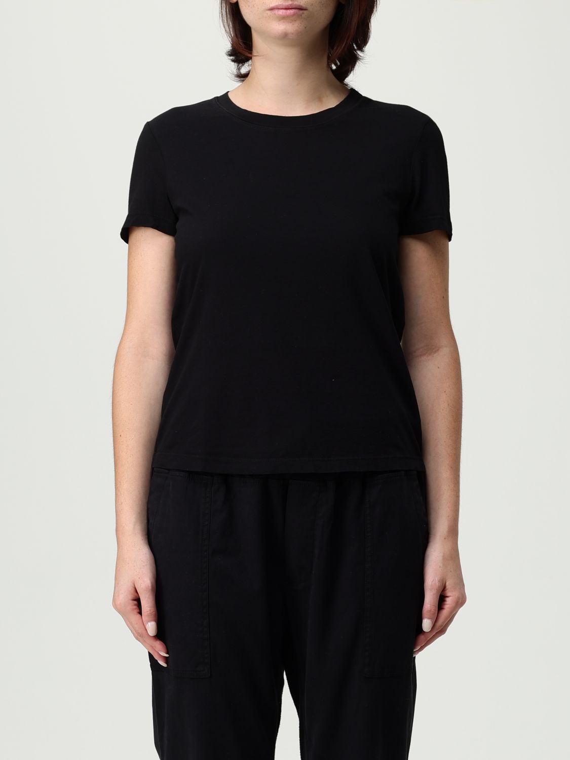 James Perse T-shirt Woman Color Black In Black