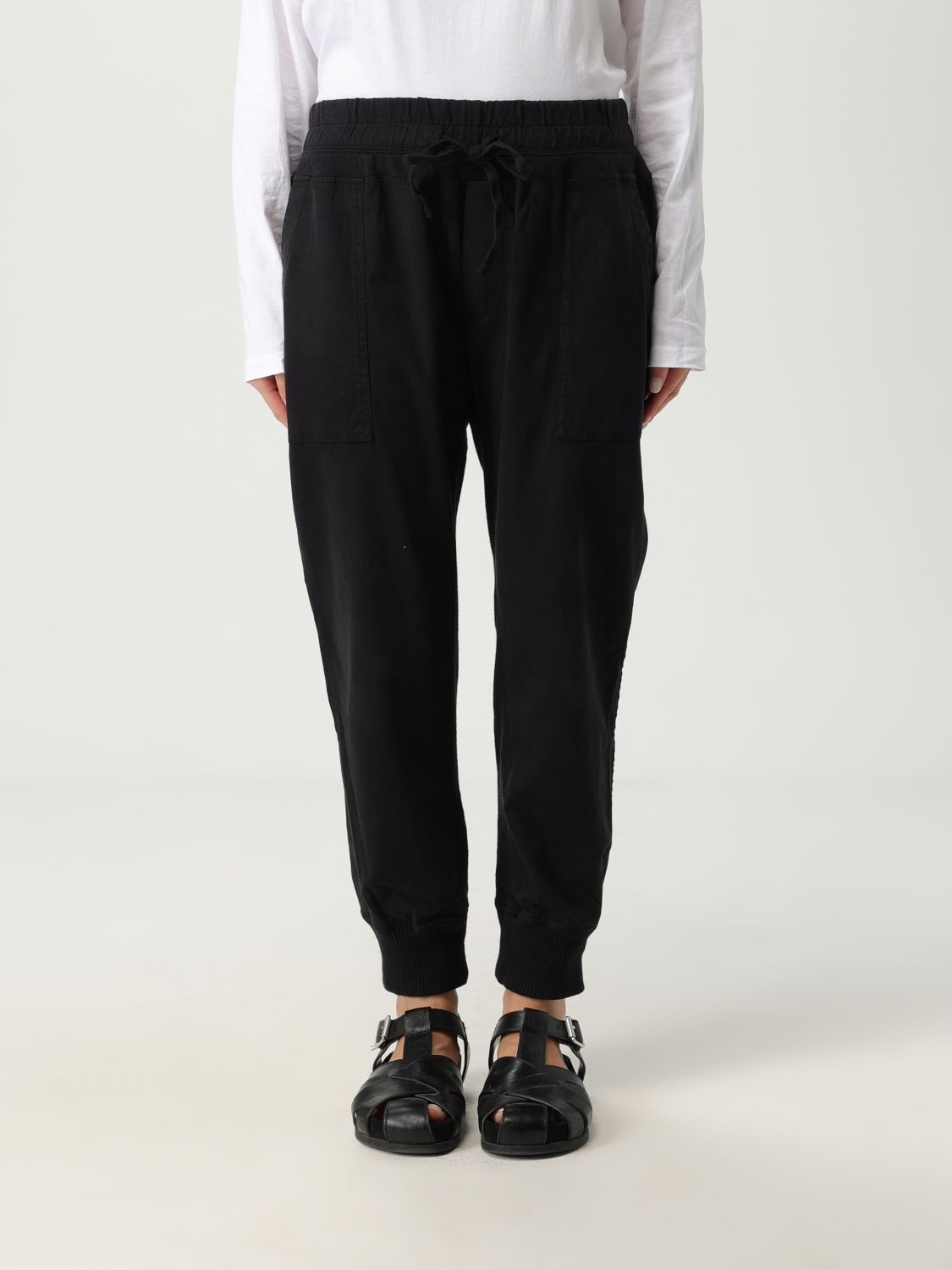 James Perse Jersey Track Pants In Black