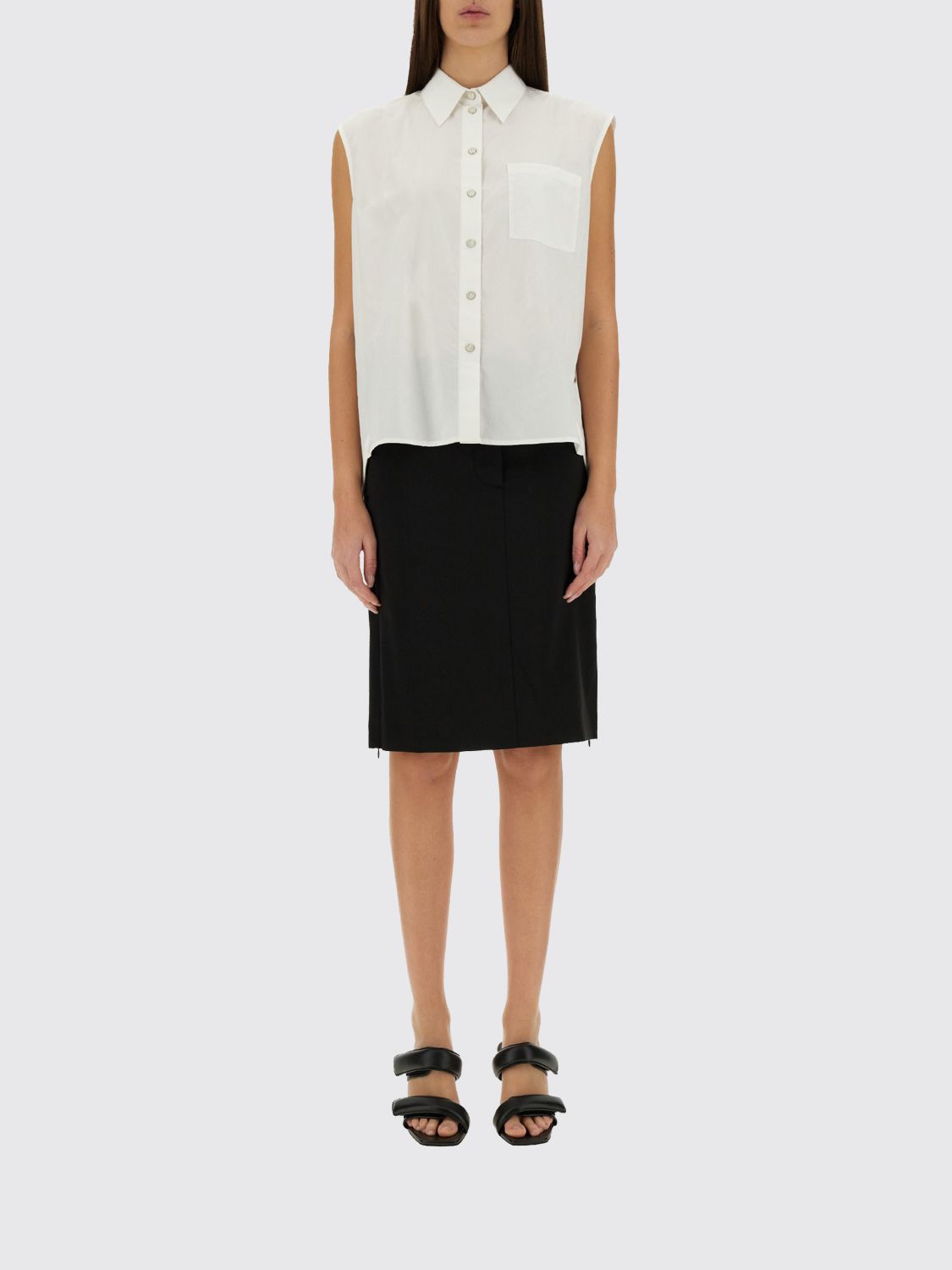 Helmut Lang Apex Tail Shirt In White