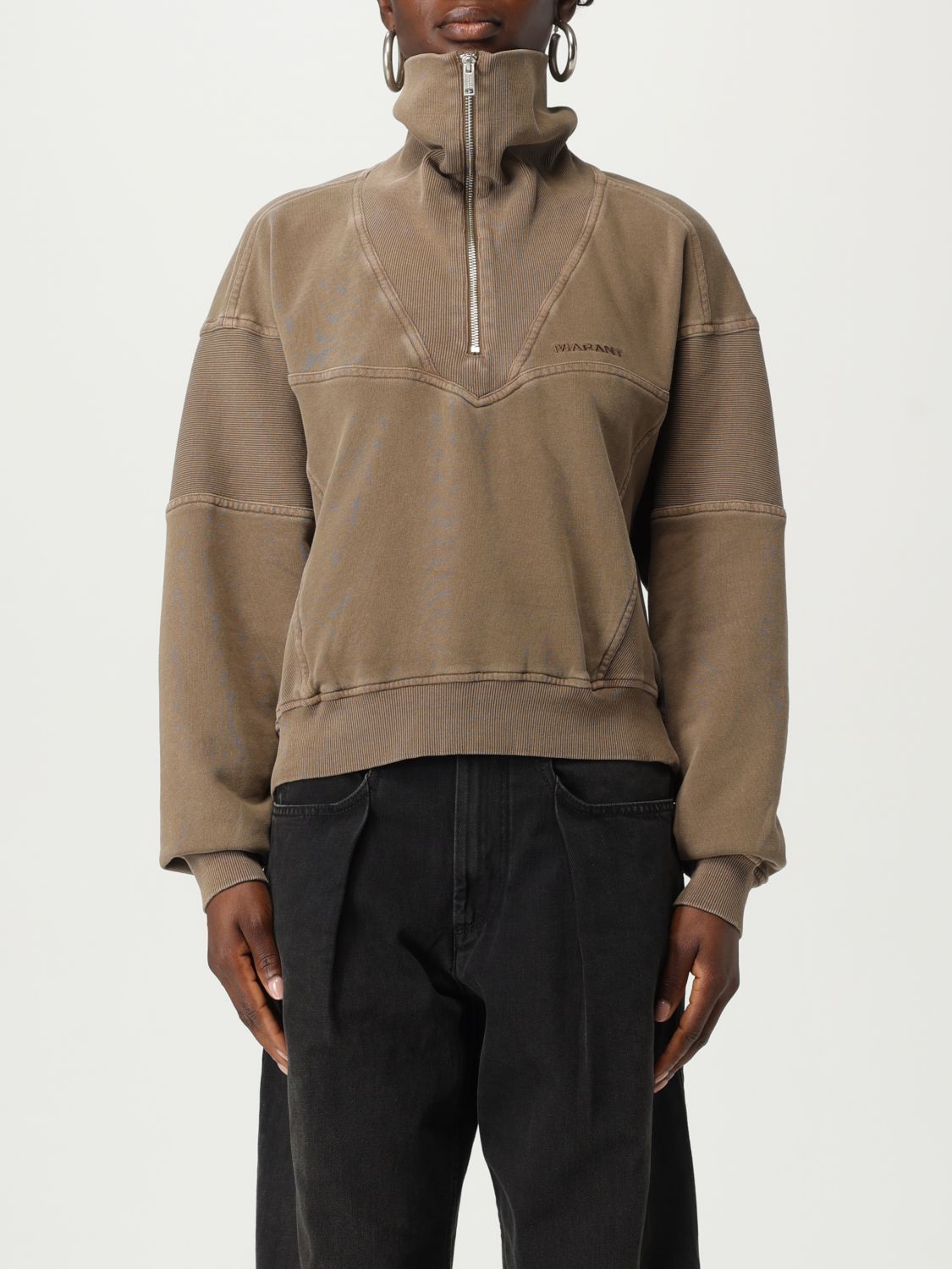 Isabel Marant Étoile Sweatshirt Isabel Marant Etoile Woman Color Kaki