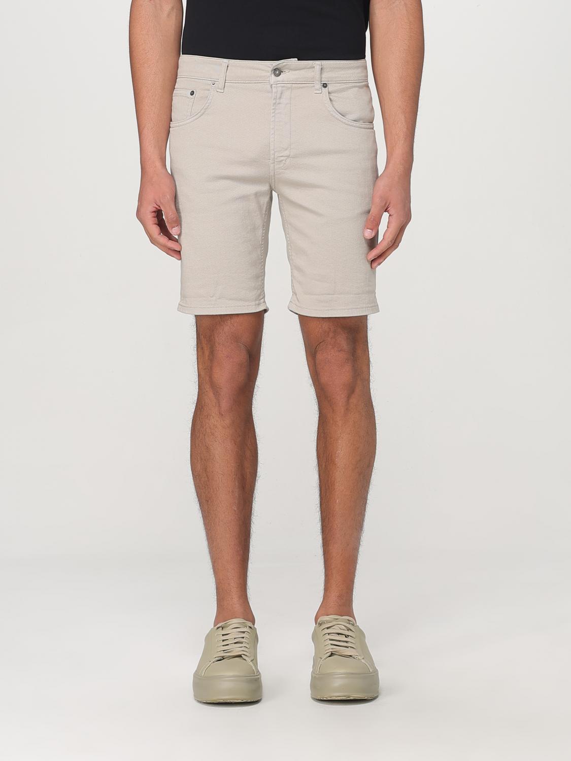 Dondup Logo Bermuda Shorts In Neutral