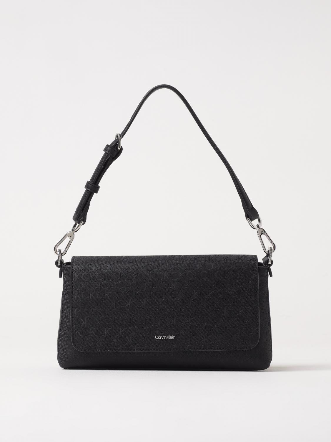 Shop Calvin Klein Shoulder Bag Woman Color Black