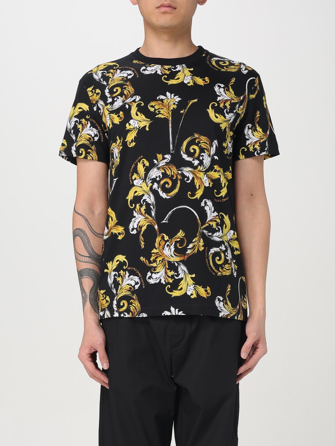 Shop Versace Jeans Couture T-shirt  Men Color Black