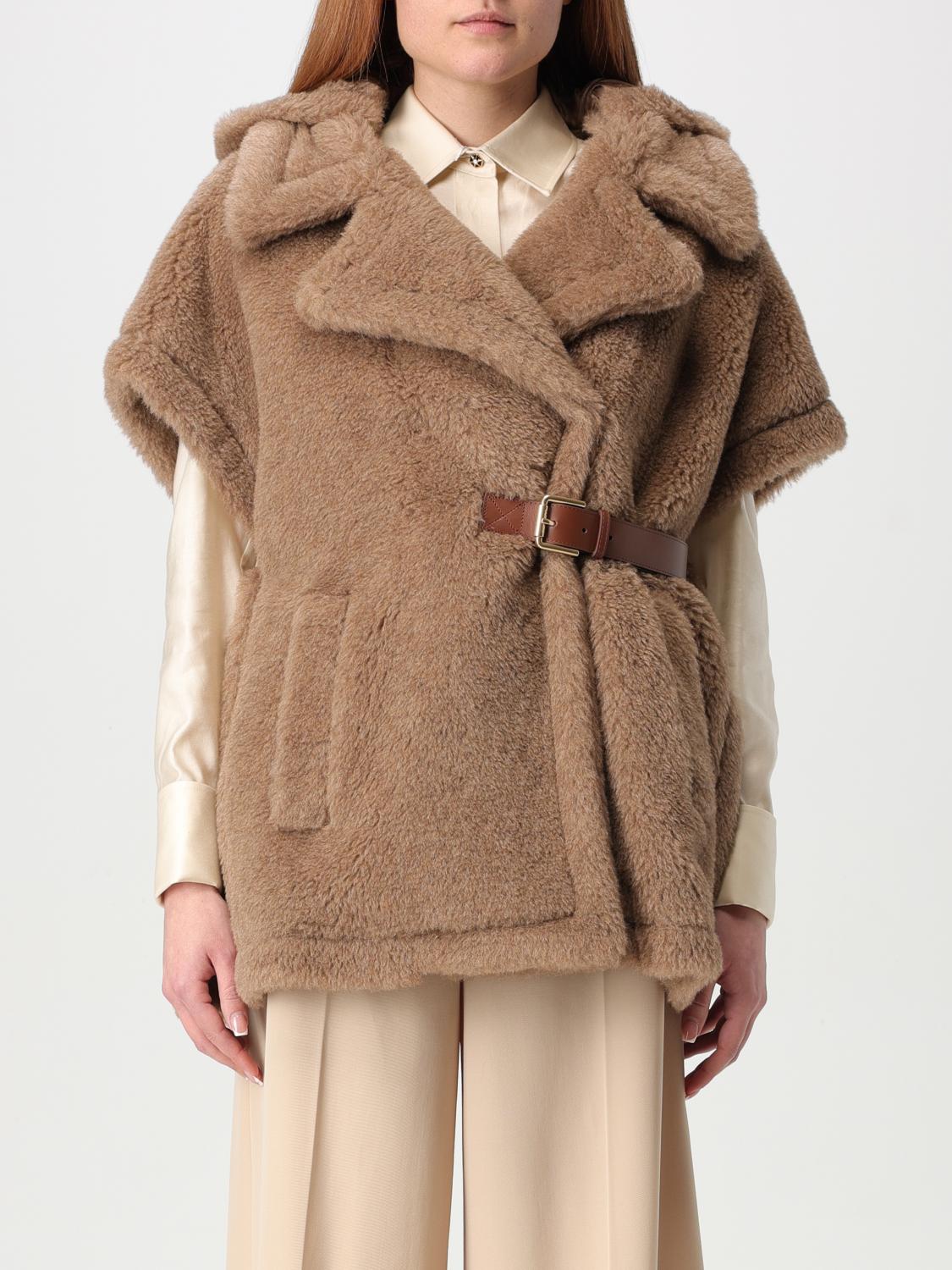Max Mara Waistcoat Woman Brown In Brown