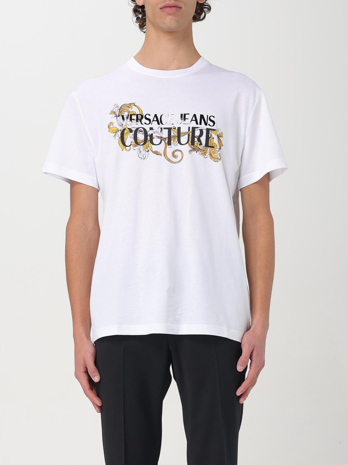 Shop Versace Jeans Couture T-shirt Men Color White