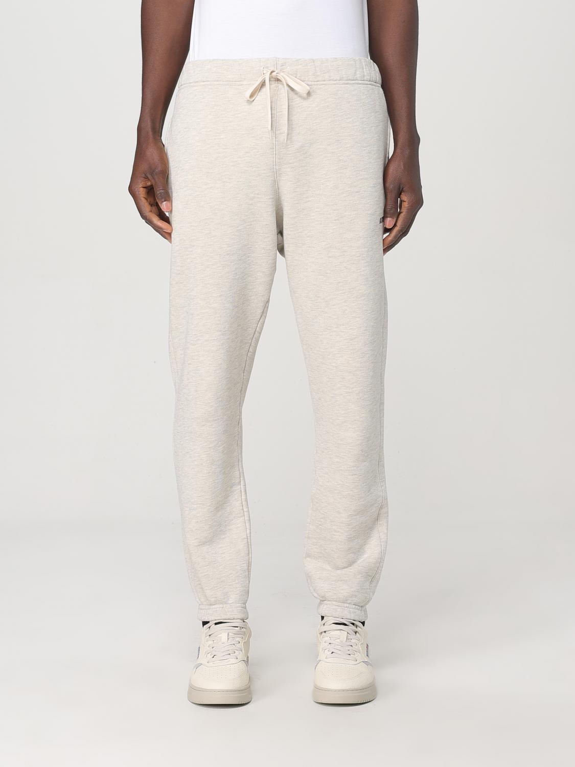 Shop Autry Pants Men Color Grey