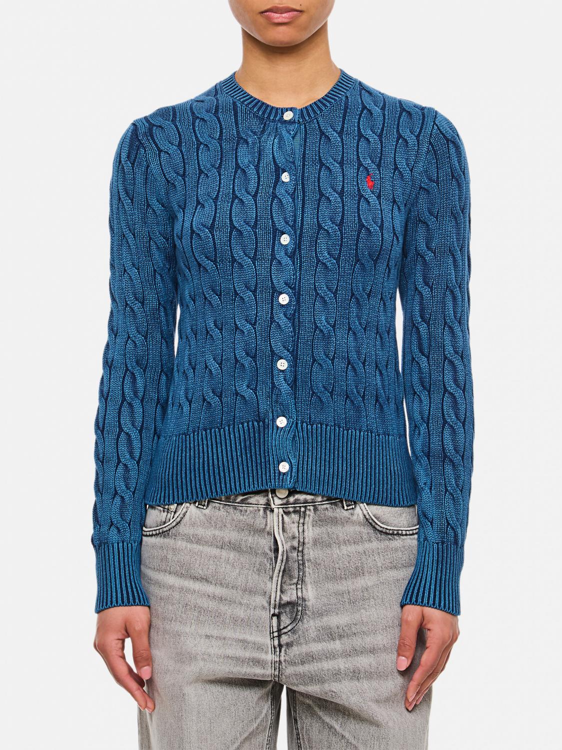 Polo Ralph Lauren Strickjacke Damen Farbe Blau In Blau