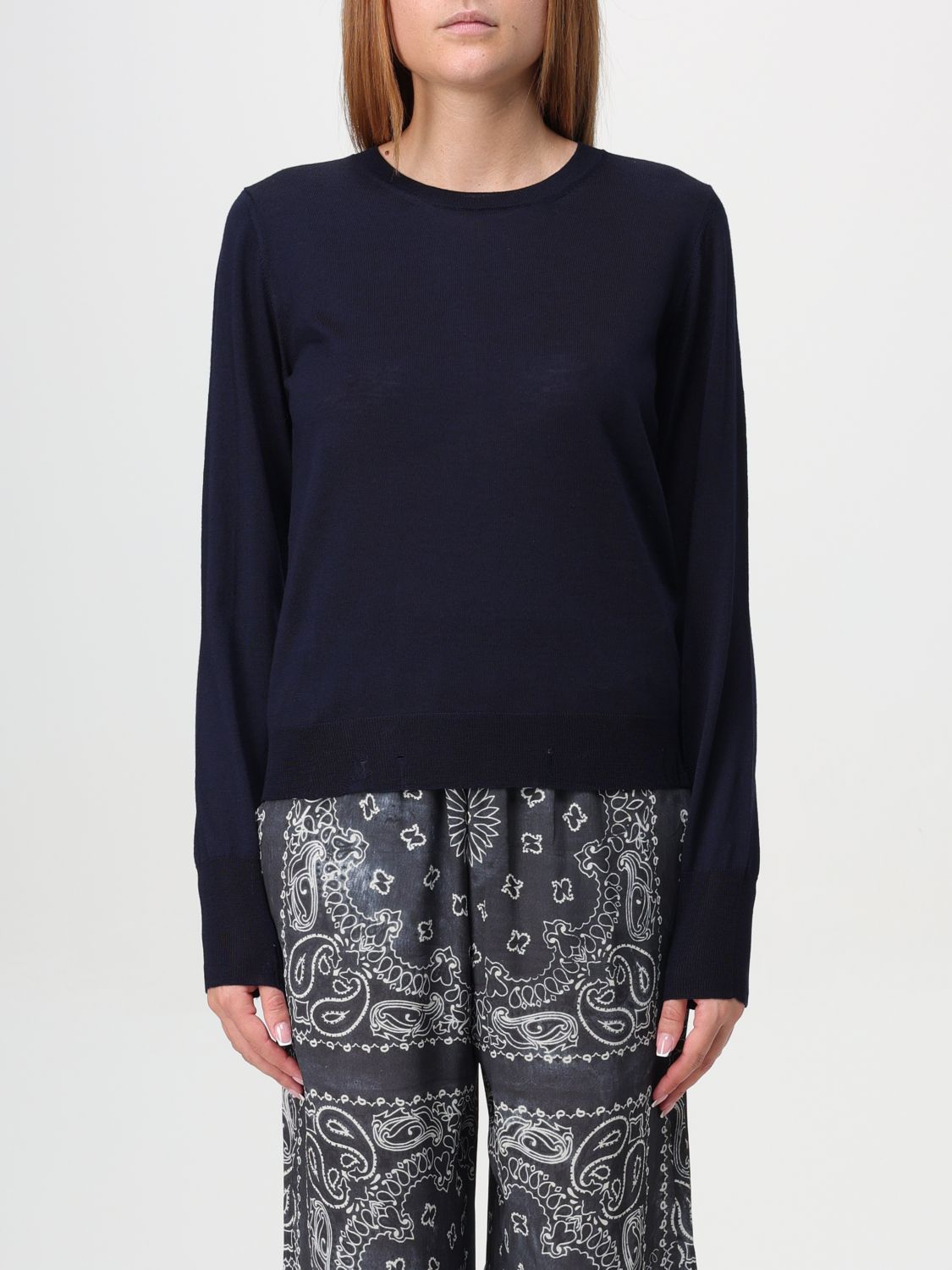 Shop Golden Goose Sweater Woman Color Blue