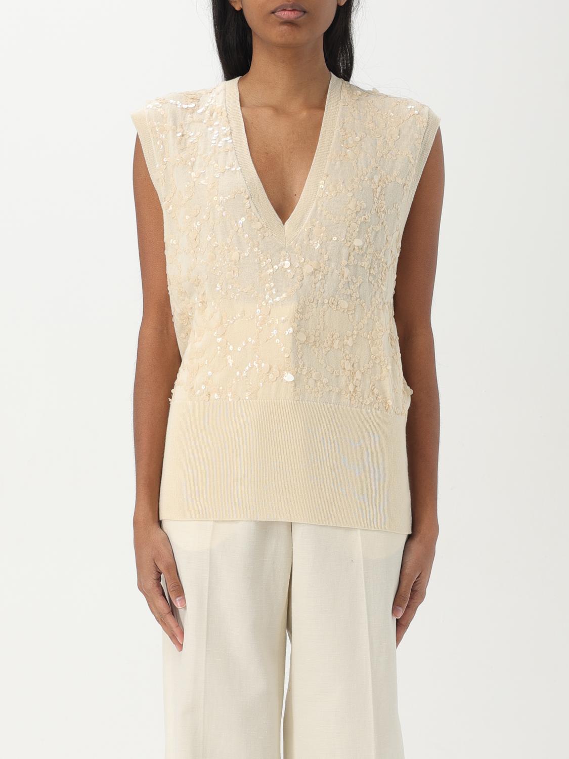 FABIANA FILIPPI WAISTCOAT FABIANA FILIPPI WOMAN COLOR IVORY G53335044