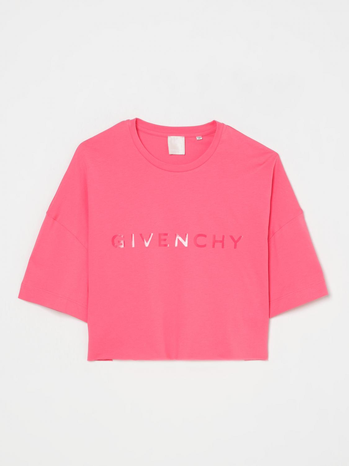 GIVENCHY T-SHIRT GIVENCHY KIDS COLOR RASPBERRY G53382104