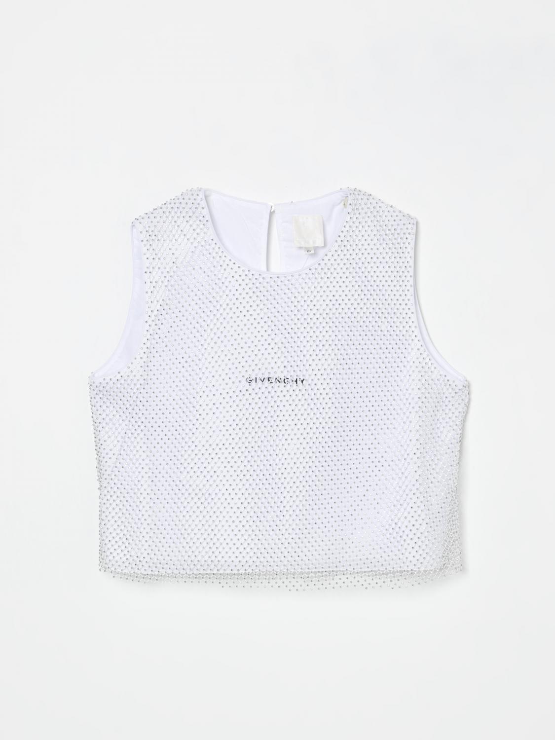 Givenchy Top Kids Color White In White