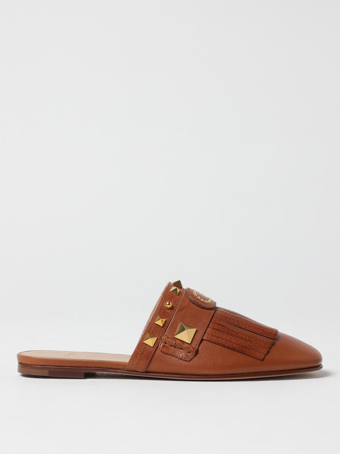 Valentino Flat Shoes Garavani Woman Color Tobacco In Tobacco