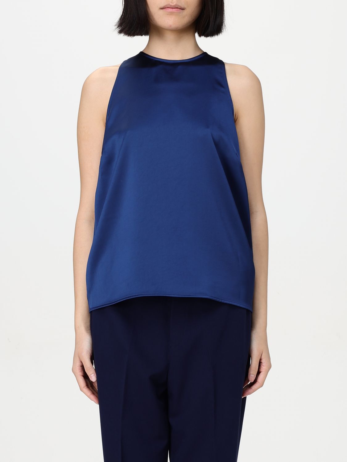 Shop Liu •jo Top Liu Jo Woman Color Blue