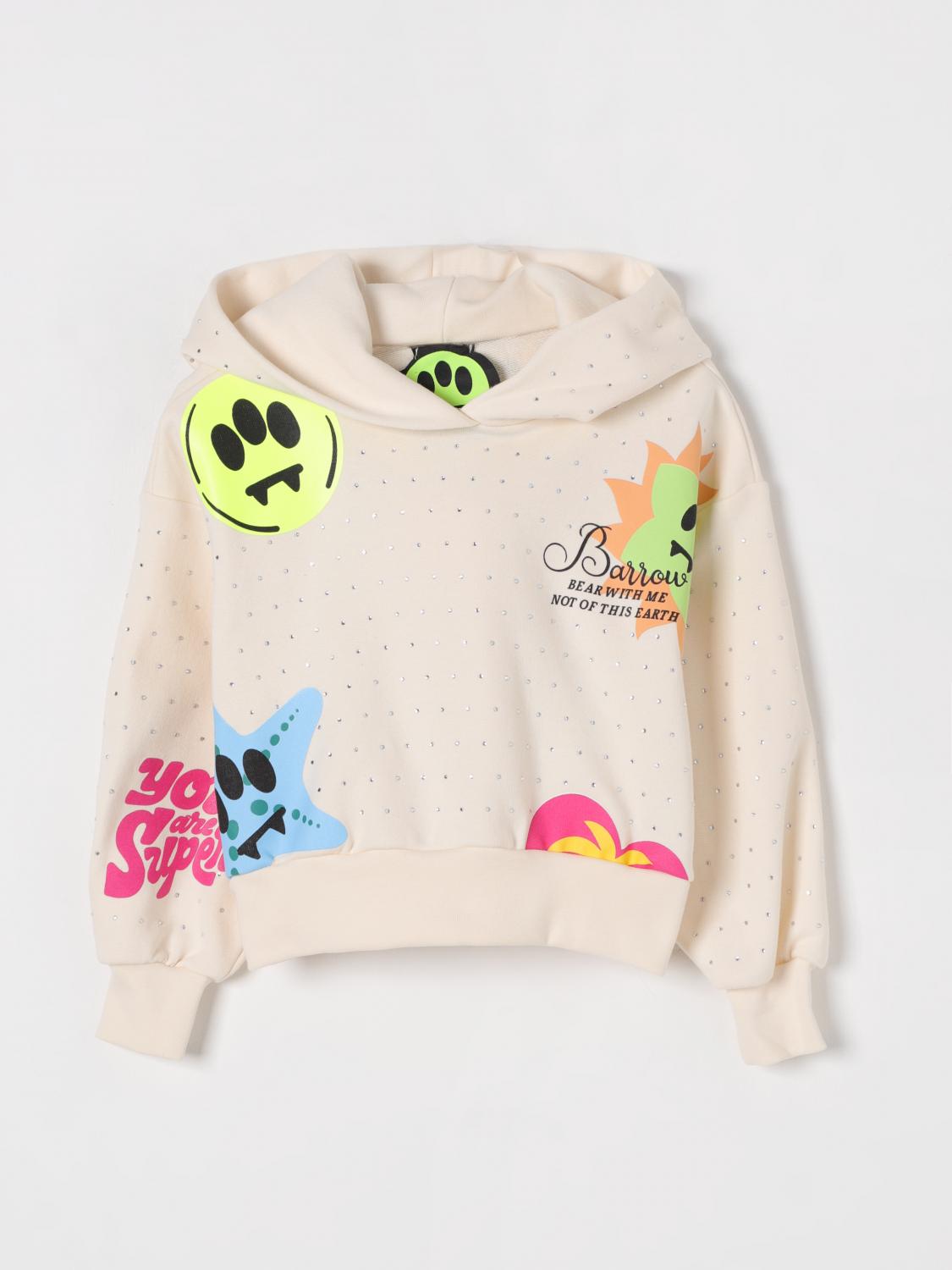 Barrow Logo-print Hoodie In Beige