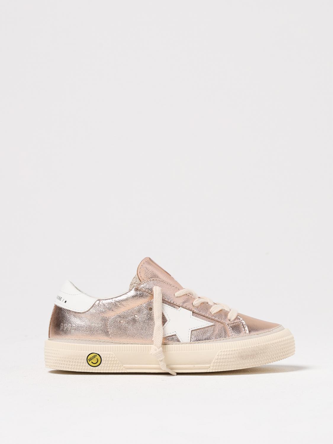 Shop Golden Goose Sneakers Kids Color Brown