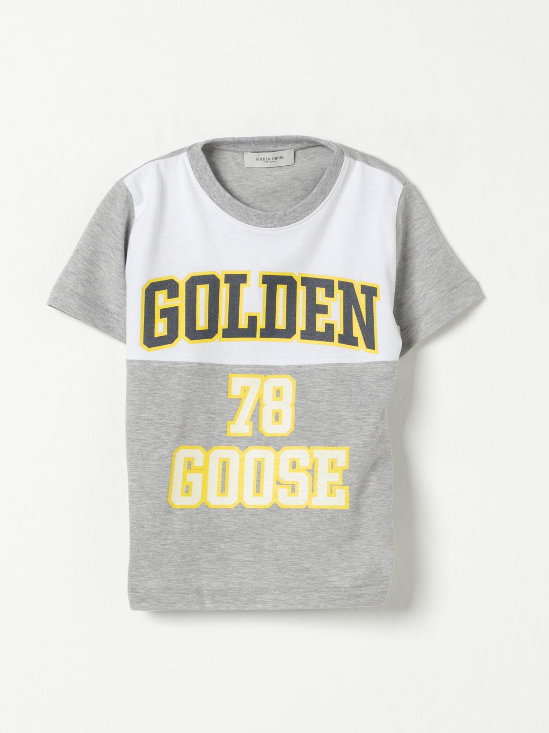 Golden Goose T-shirt Kids Color Grey In Grey