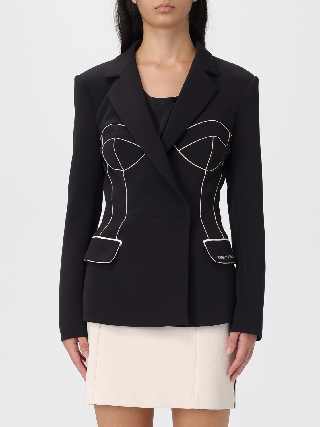 Elisabetta Franchi Blazer Woman Color Black In Black