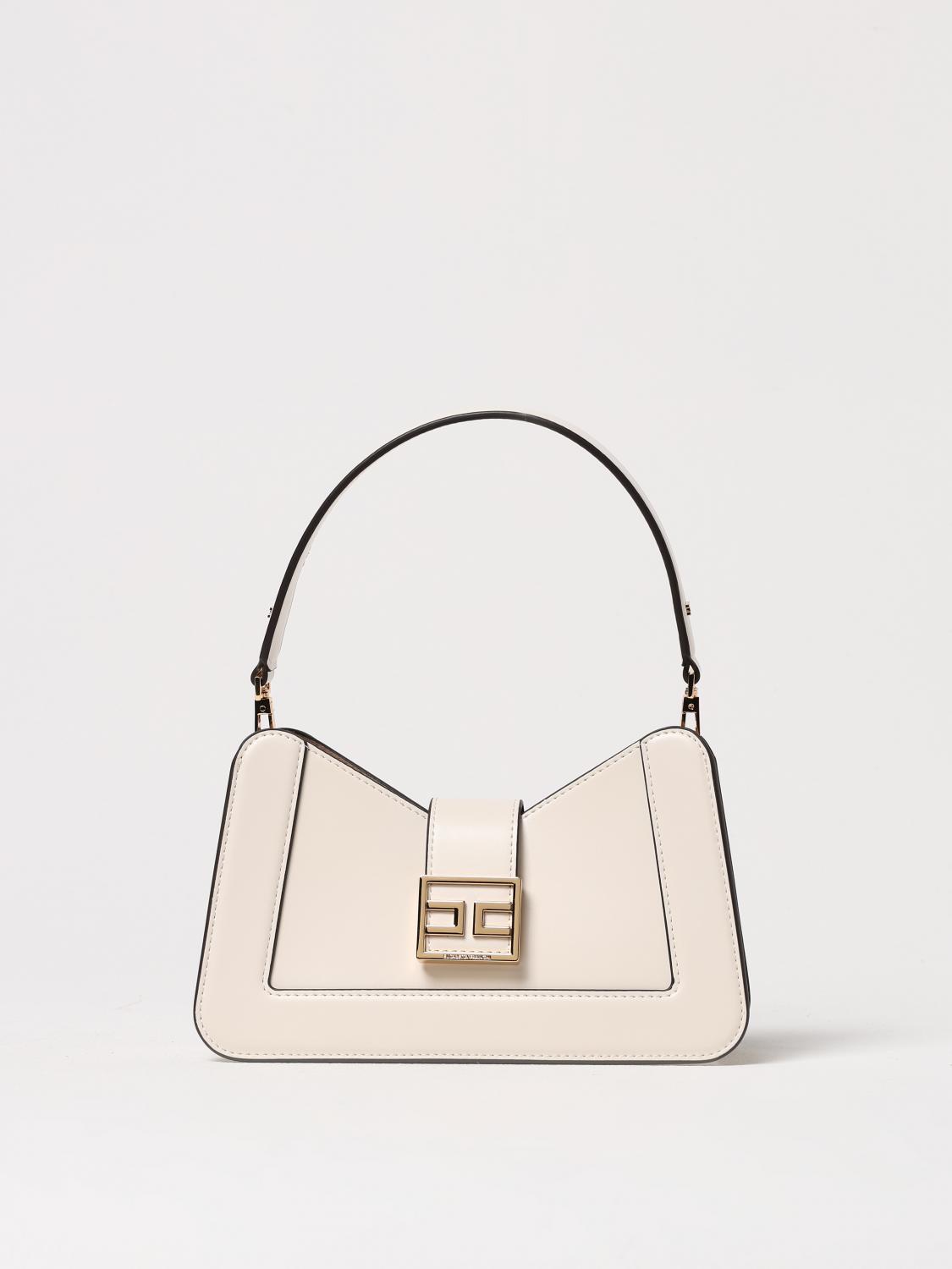 Shop Elisabetta Franchi Handbag Woman Color Butter