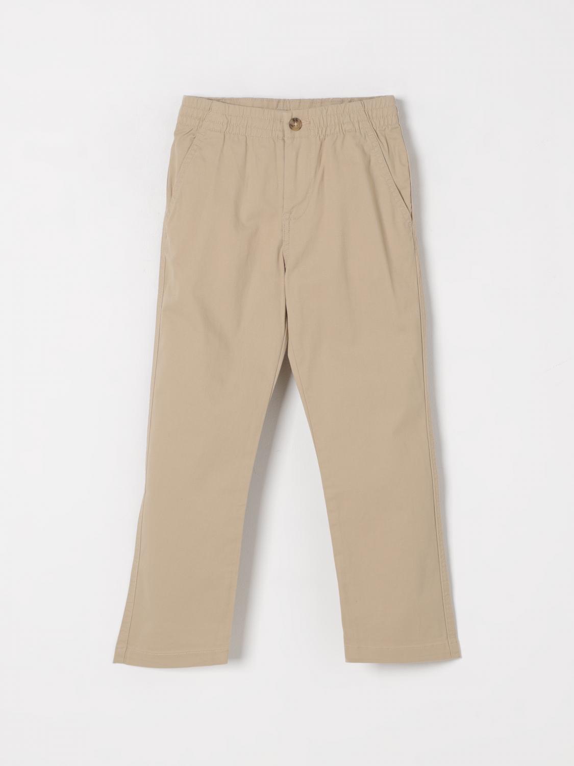 Polo Ralph Lauren Cotton Twill Straight Pants In Beige