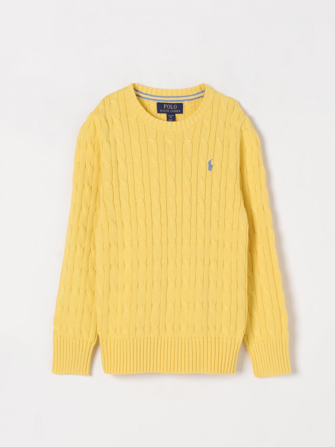 Polo Ralph Lauren Cable-knit Cotton Jumper In Yellow