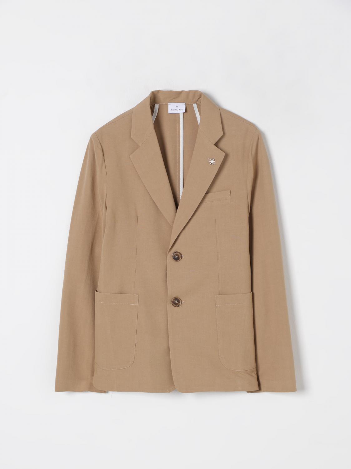 Manuel Ritz Blazer Kids Color Camel In Camel