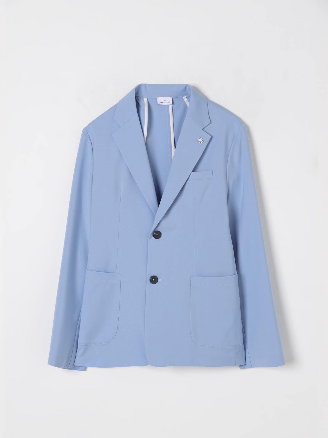 Manuel Ritz Blazer Kids Color Gnawed Blue In Gnawed Blue