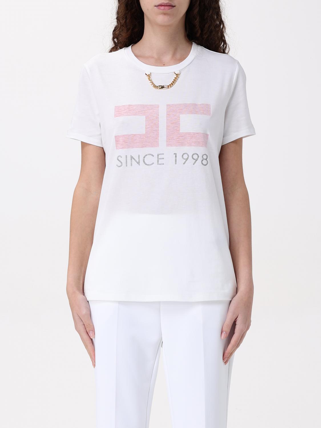 Elisabetta Franchi T-shirt Woman Color White In White