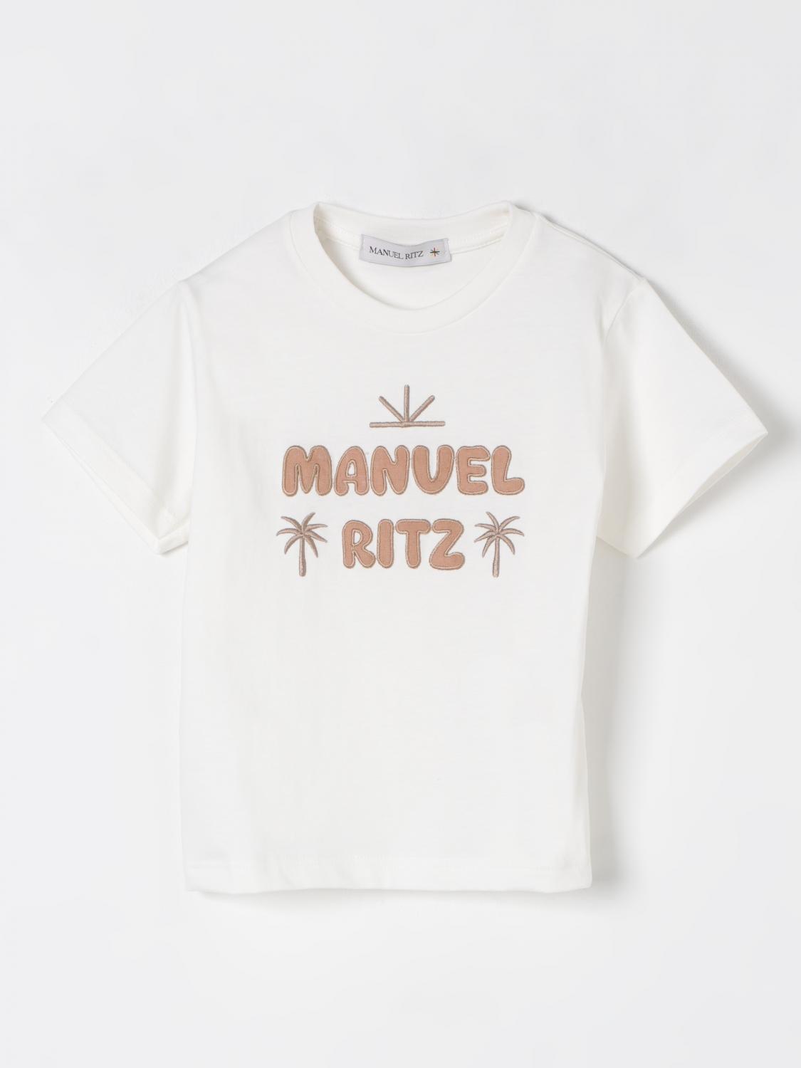 Manuel Ritz T-shirt Kids Color White In White