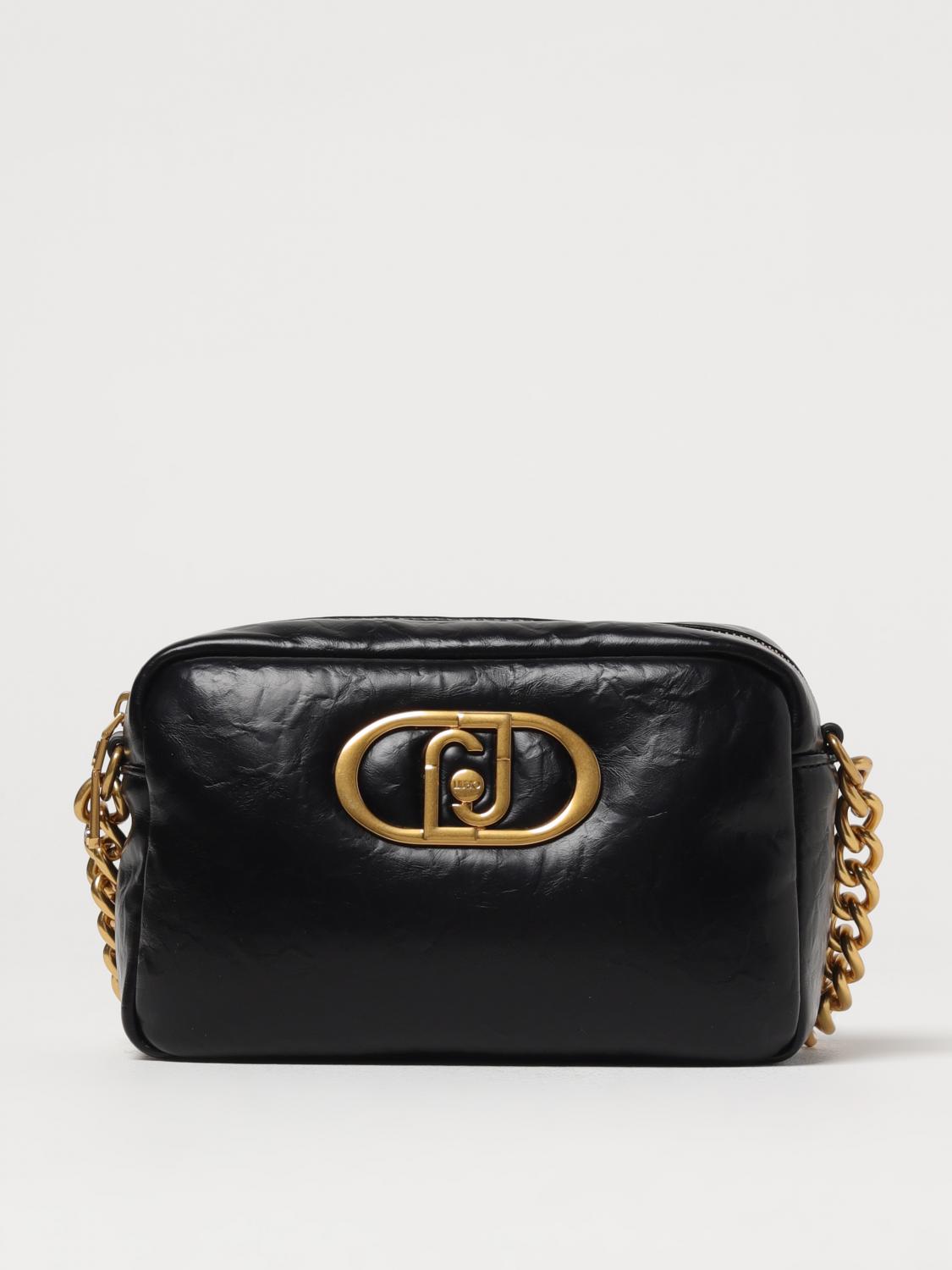Liu •jo Liu Jo Glamorous Black Crossbody Bag With Chain Strap In Schwarz