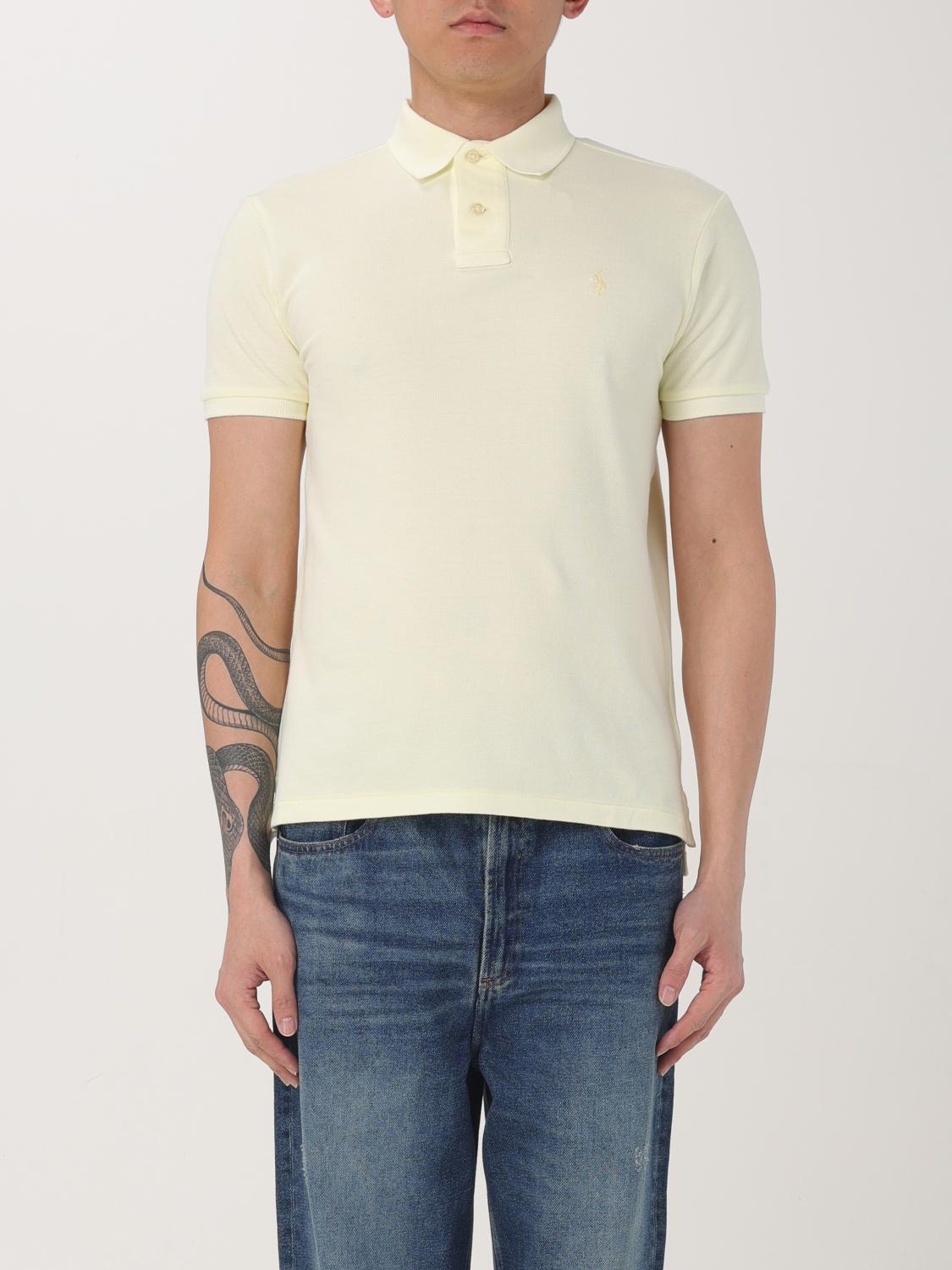 Polo Ralph Lauren Polo Shirt Men Color Yellow In Yellow