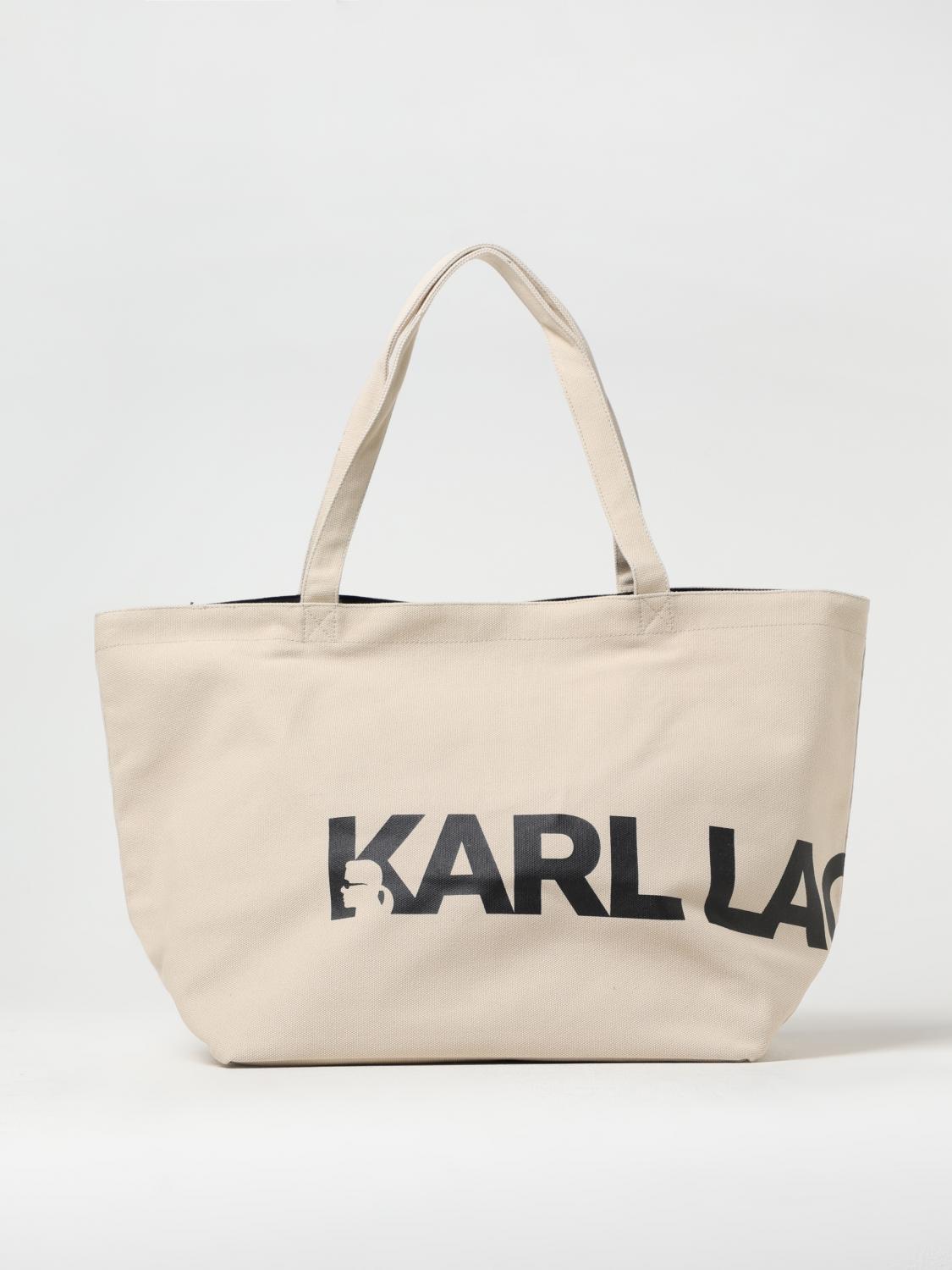 KARL LAGERFELD TOTE BAGS KARL LAGERFELD WOMAN COLOR GREY