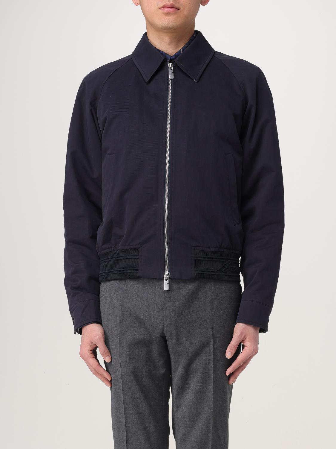 Burberry Jacket Men Color Black In Navy