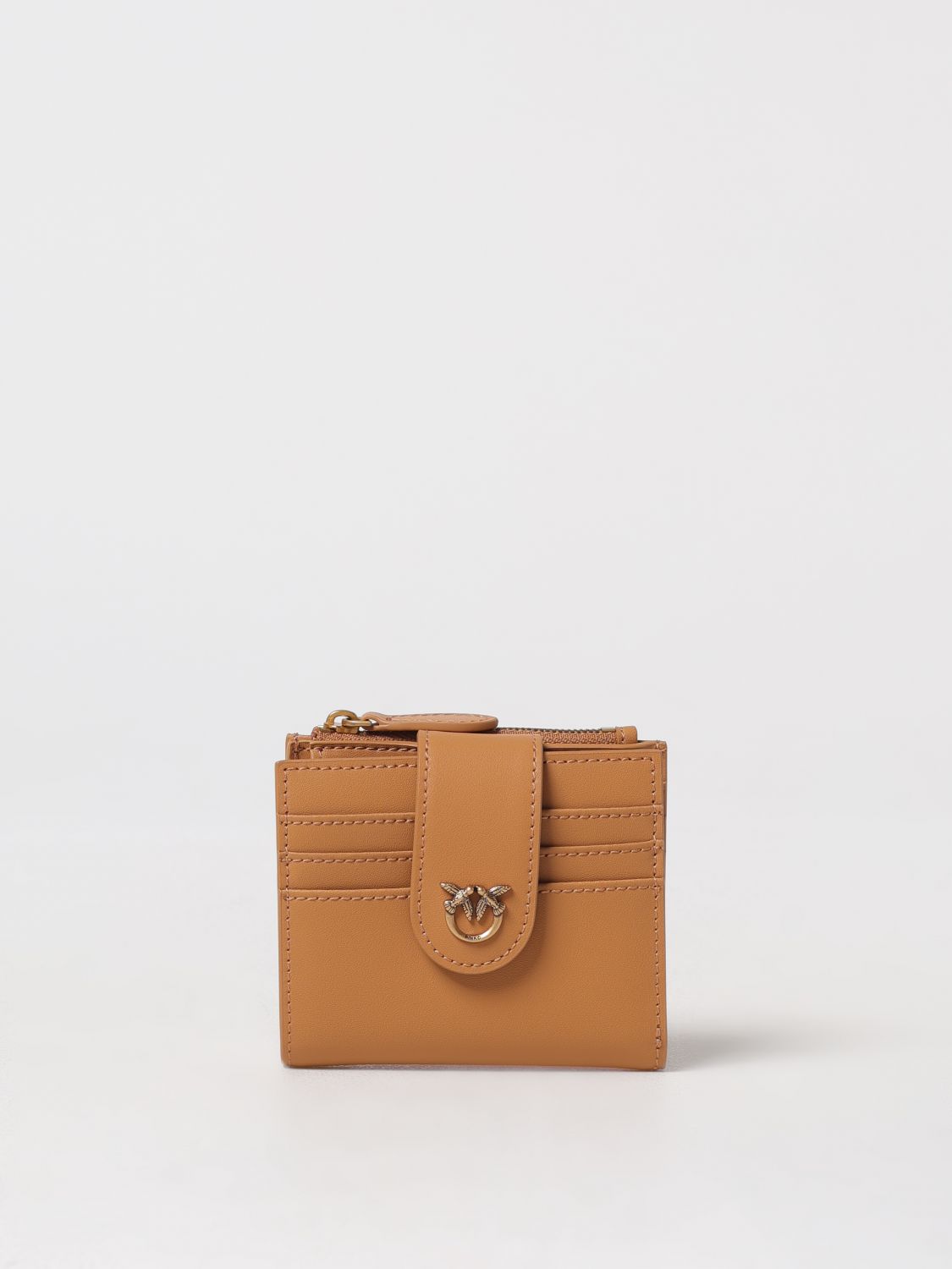 Pinko Wallet Woman Color Brown In Brown