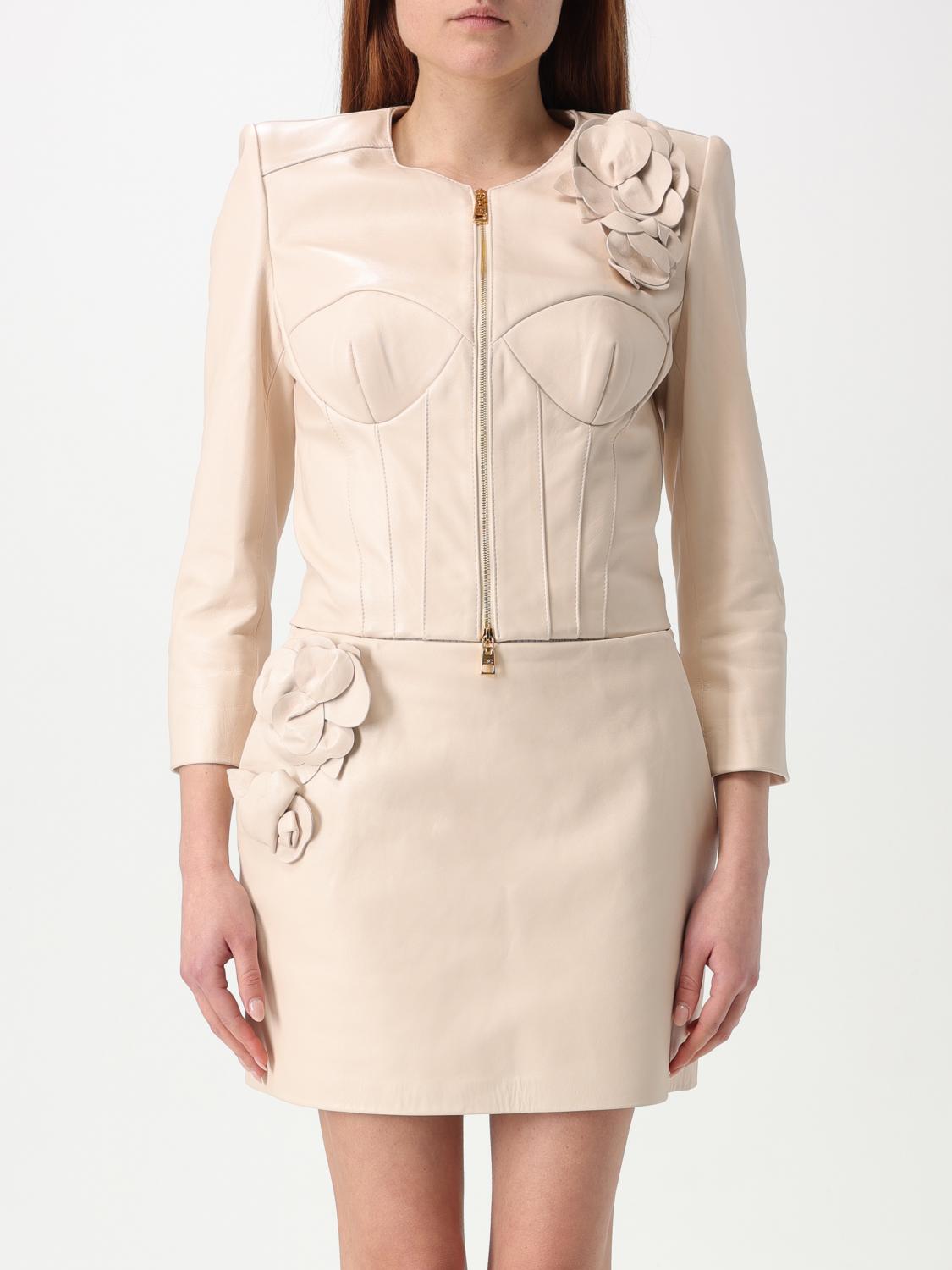 Elisabetta Franchi Jacke Damen Farbe Butter In Butter