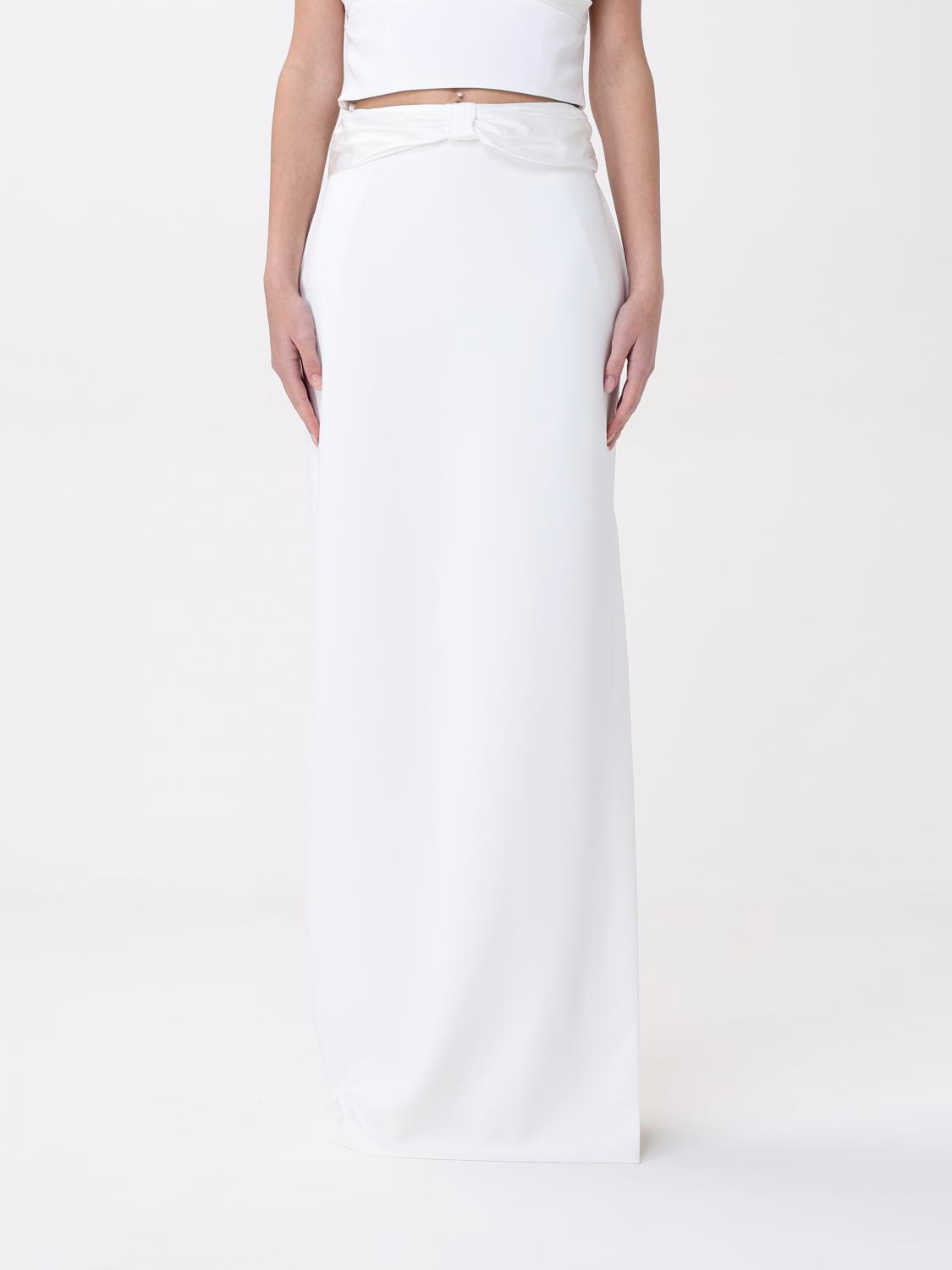 Elisabetta Franchi Skirt  Woman Color Ivory In Ivory