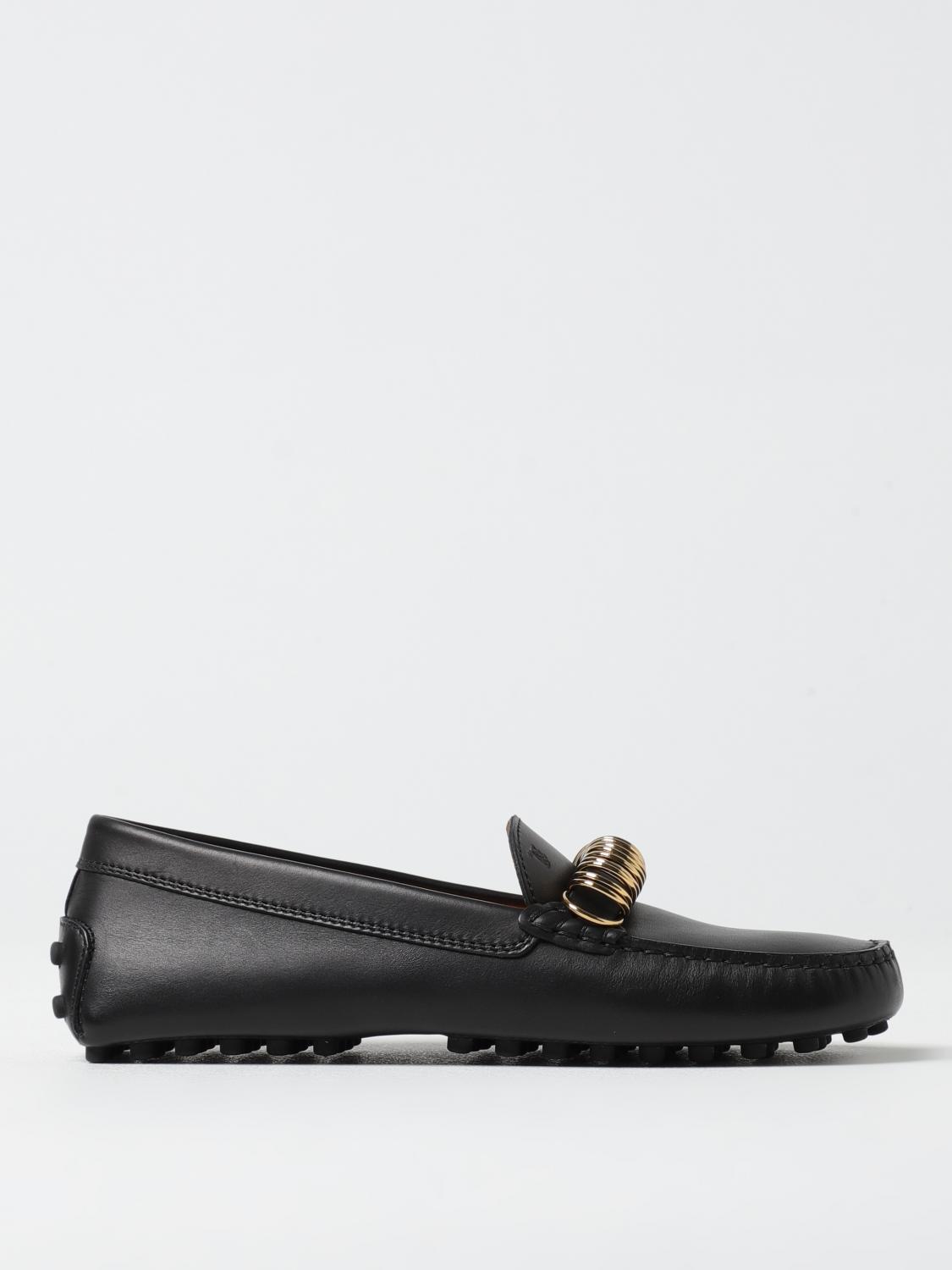 TOD'S LOAFERS TOD'S WOMAN COLOR BLACK