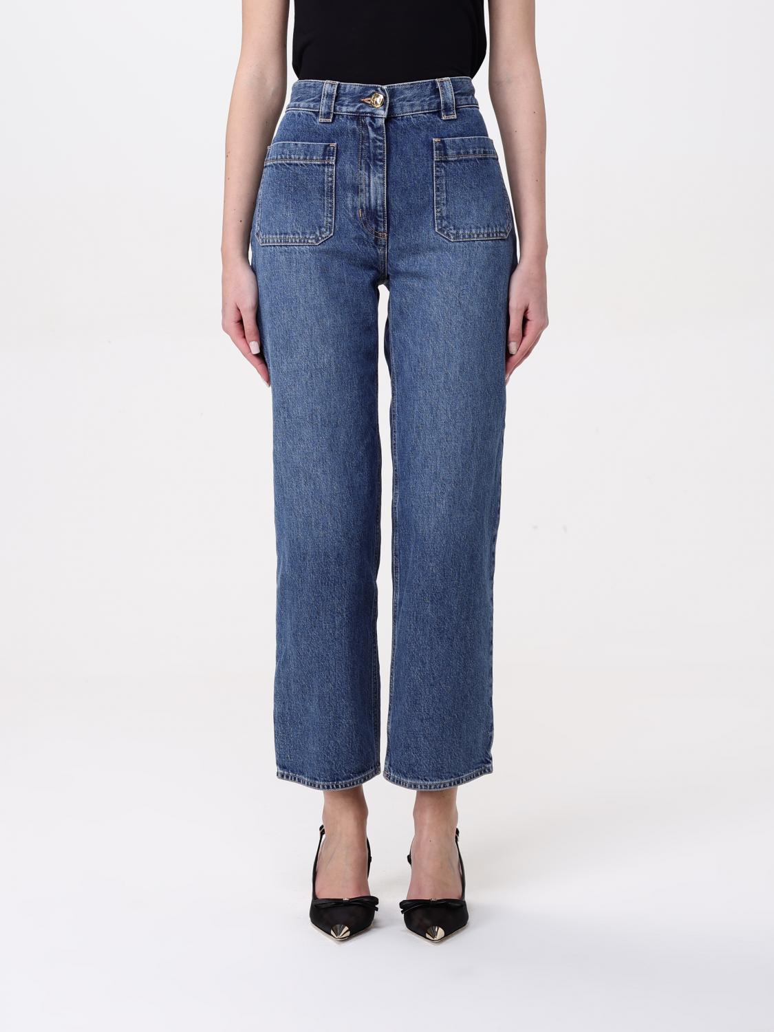 Elisabetta Franchi Mid-rise Cropped Jeans In Blue