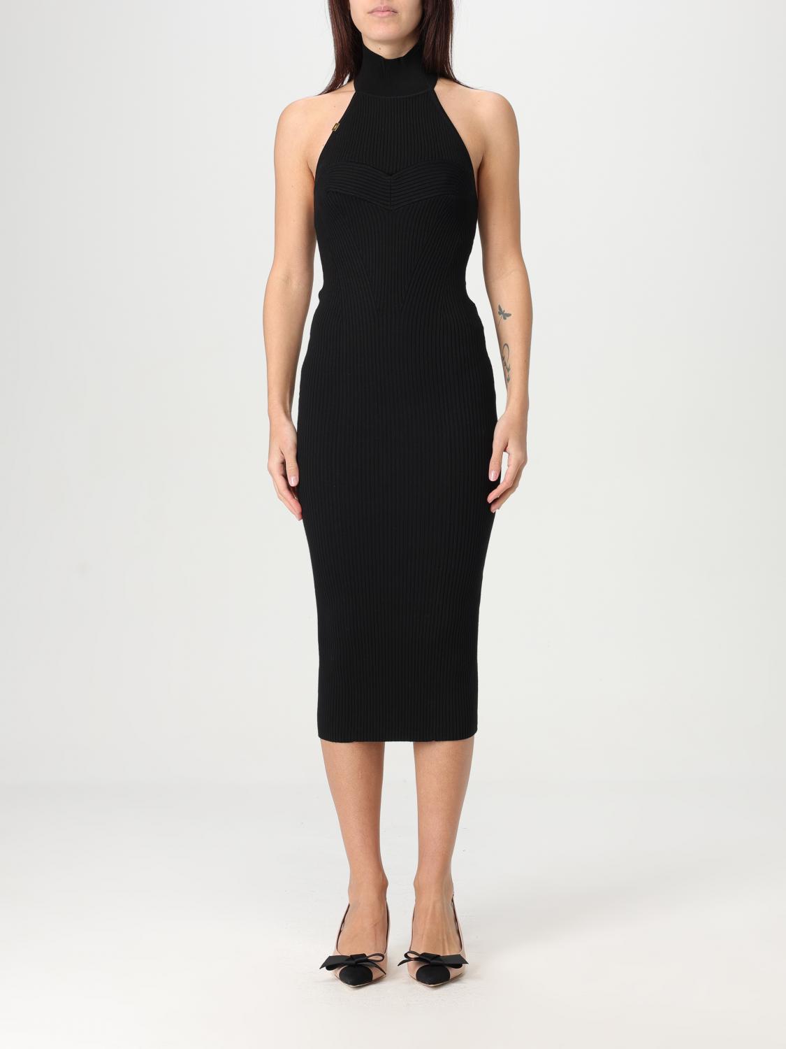 ELISABETTA FRANCHI DRESS ELISABETTA FRANCHI WOMAN COLOR BLACK