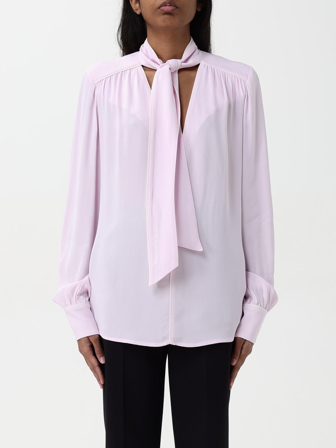 Elisabetta Franchi Top Woman Color Quartz In Quartz