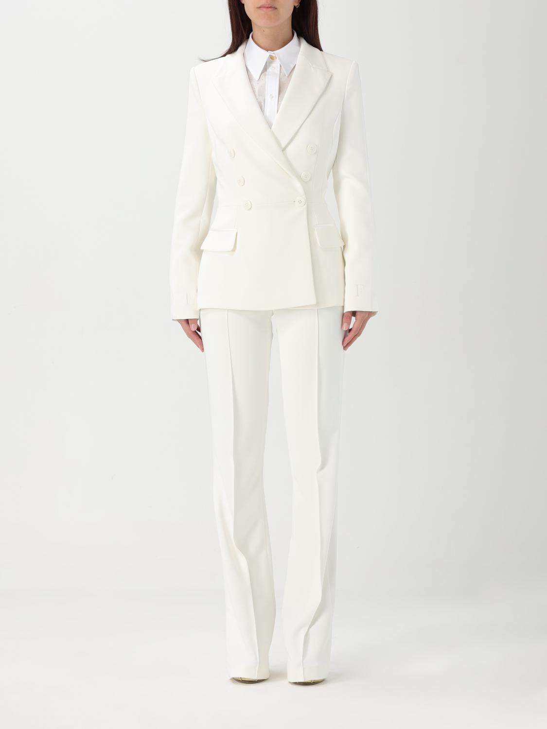 Elisabetta Franchi Suit Woman Color Ivory In Ivory