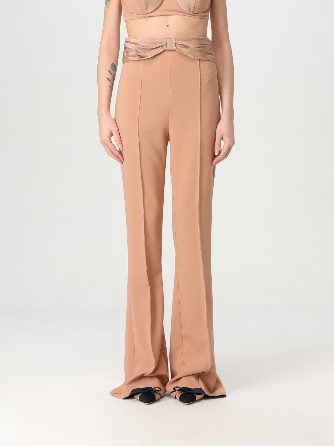 Elisabetta Franchi Pants Woman Color Nude In Nude