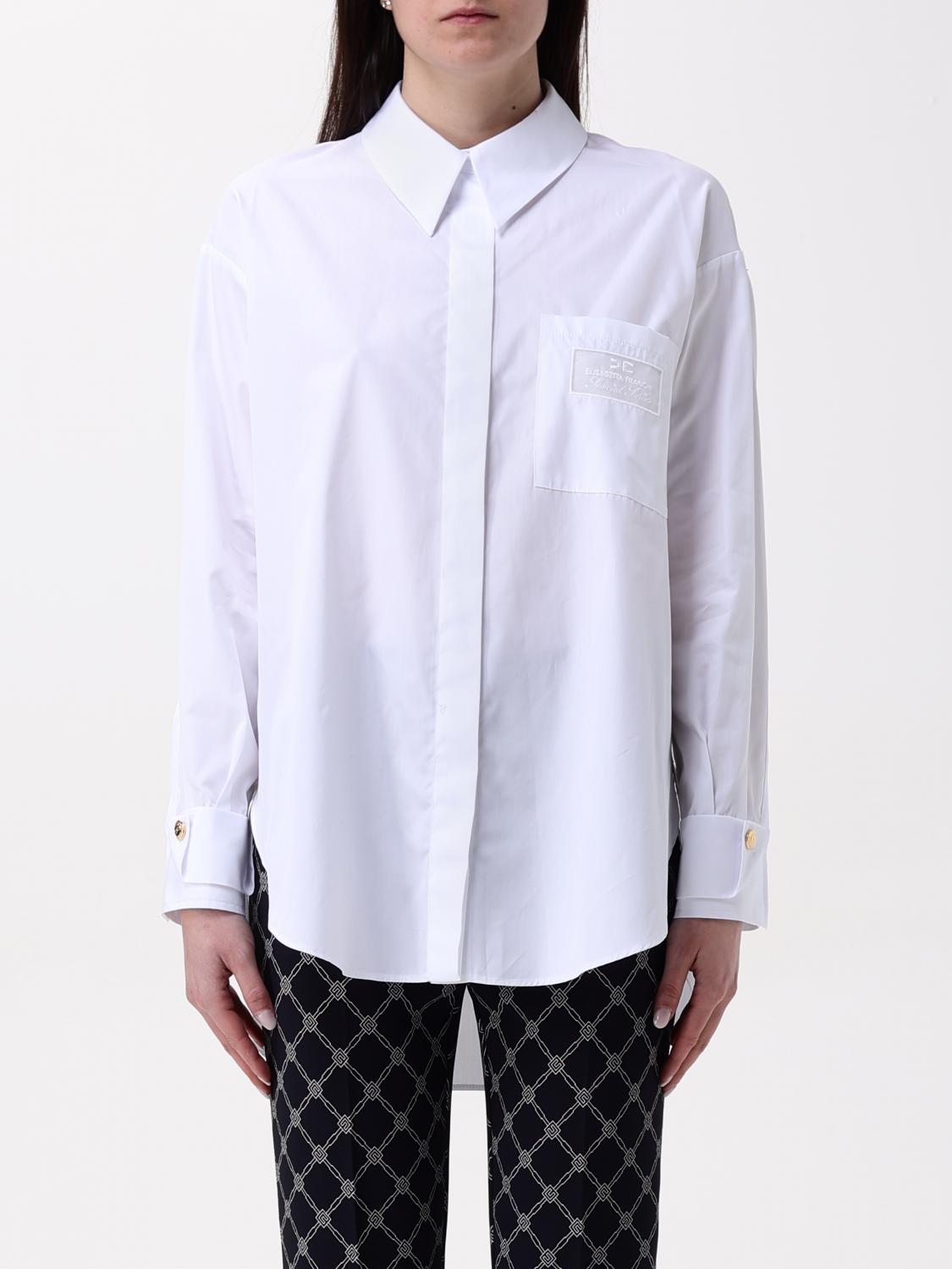 Elisabetta Franchi Shirt  Woman Color White In White