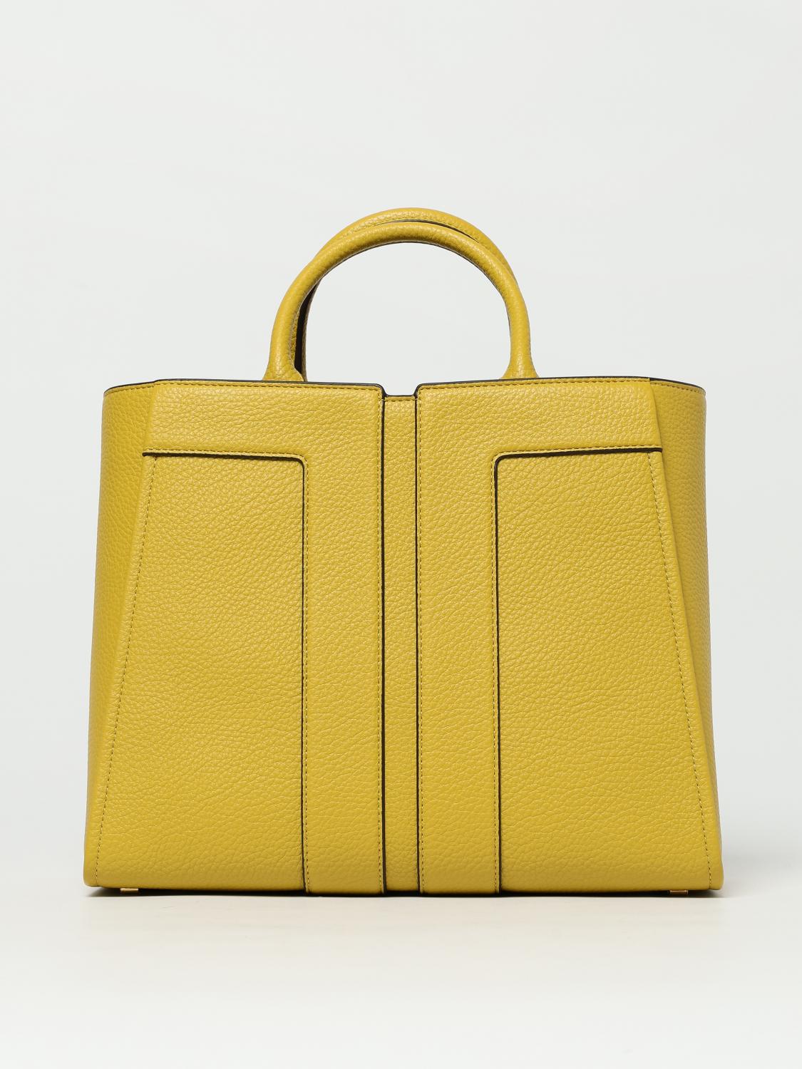 Elisabetta Franchi Medium Leather Effect Handbag In Orange