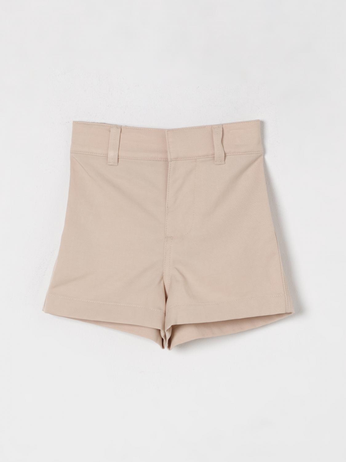 Shop Burberry Shorts Kids Color Beige