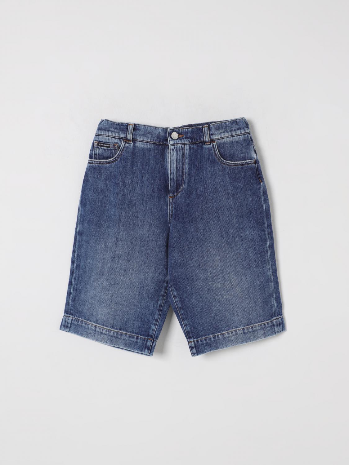 Dolce & Gabbana Shorts Kids Color Denim In Denim
