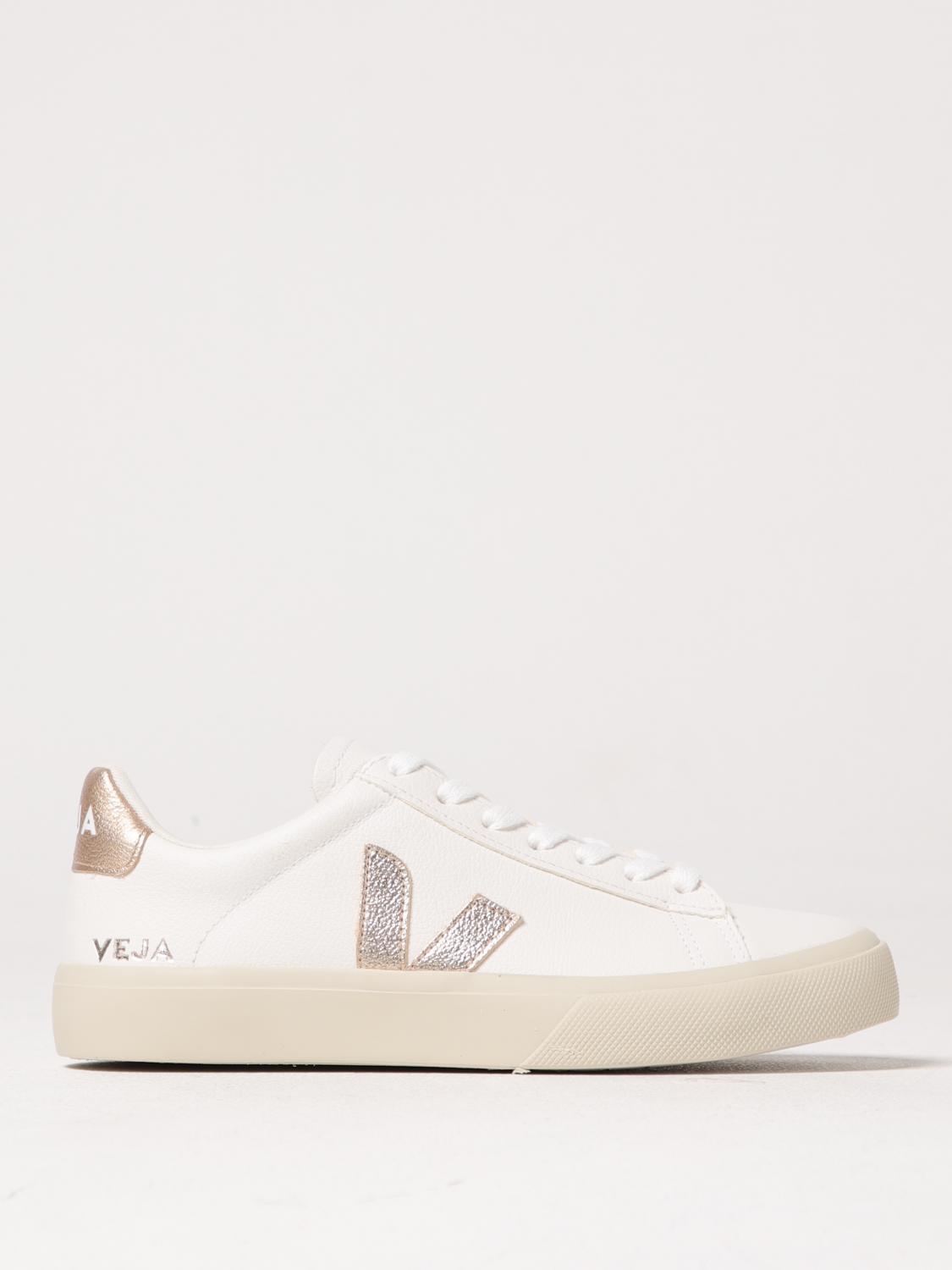 Veja Campo Sneakers In White Leather In White