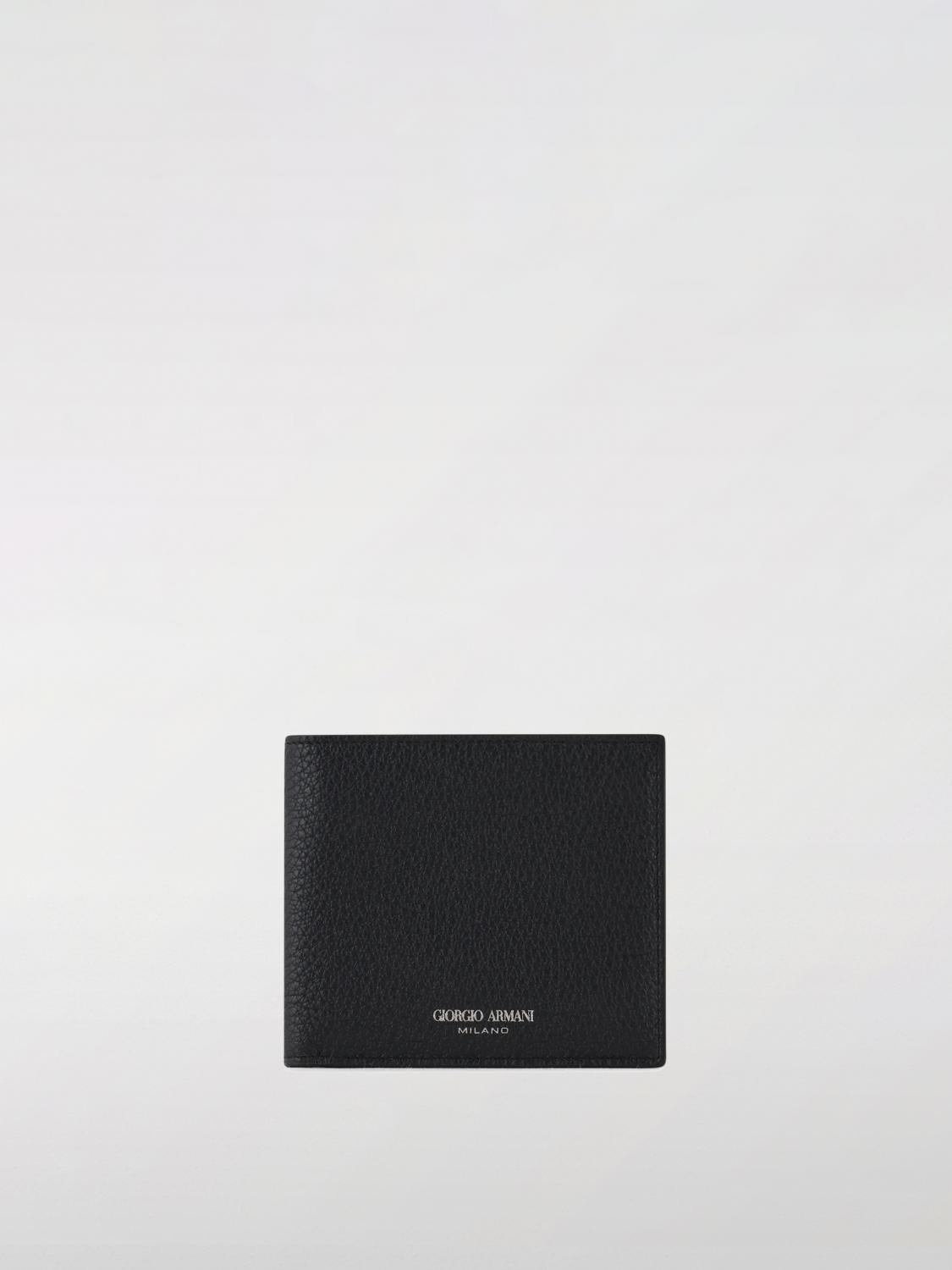 Giorgio Armani Wallet  Men Color Black In Black