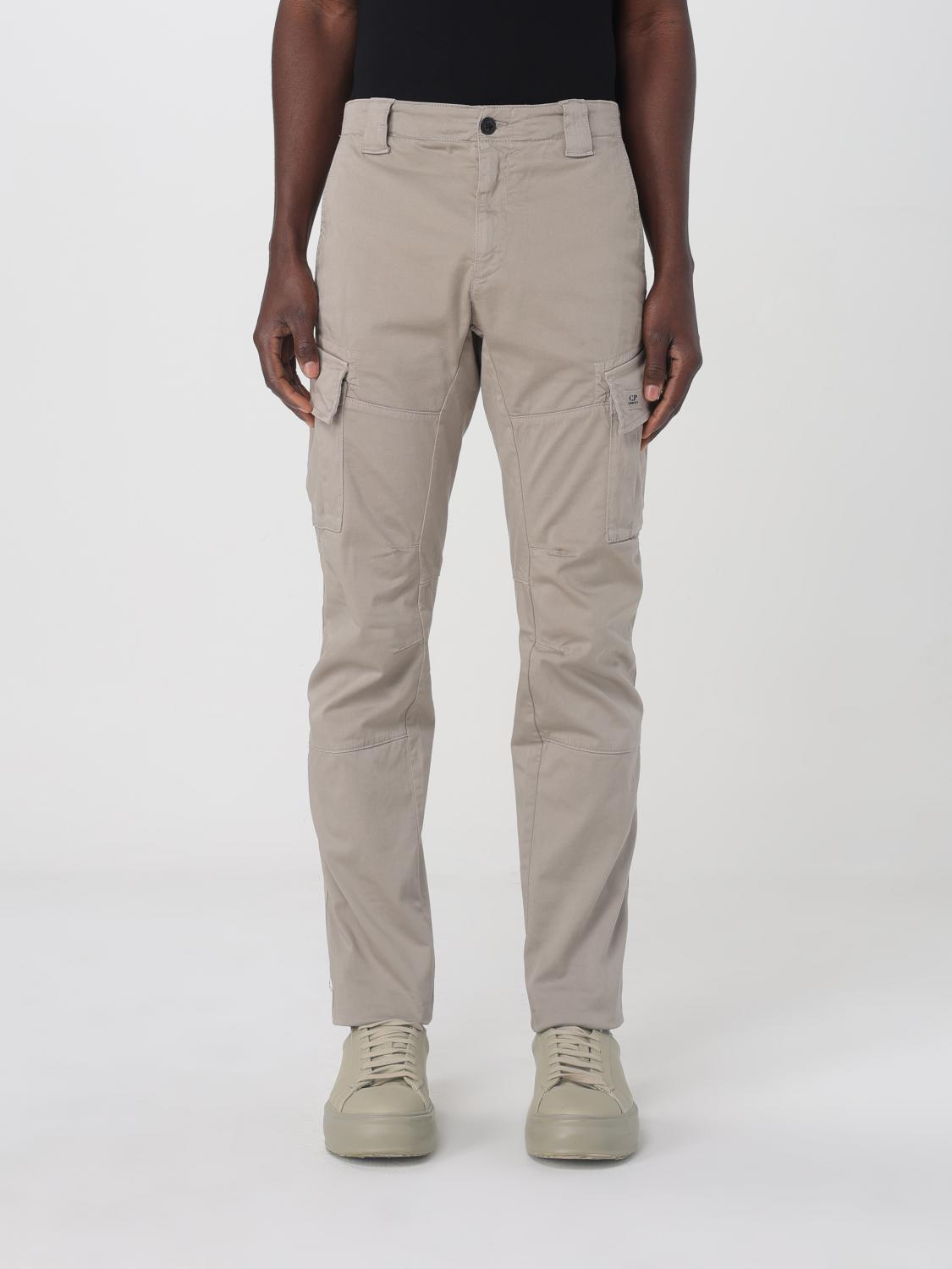 C.p. Company C.p.company Sateen Stretch Cargo Lens Pants In Kaki