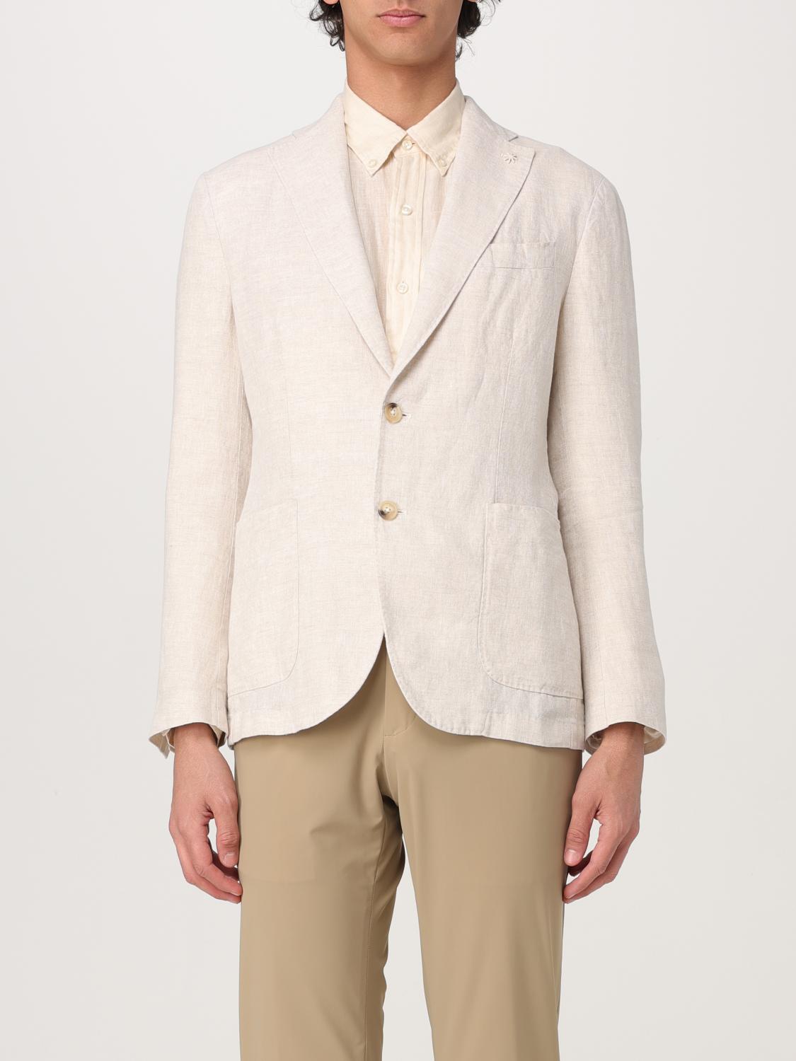 Manuel Ritz Blazer  Men Color Yellow Cream In Yellow Cream